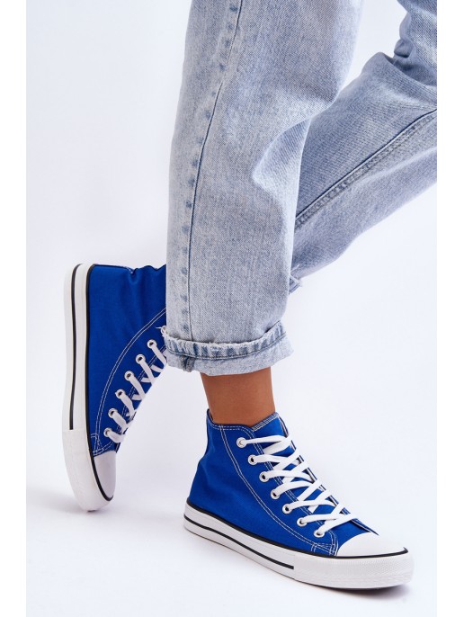 Women's Classic High Sneakers Blue Remos