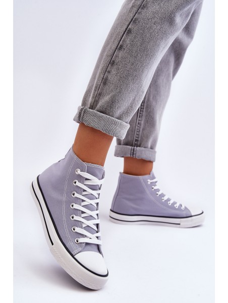 Women's Classic High Top Sneakers Gray Remos