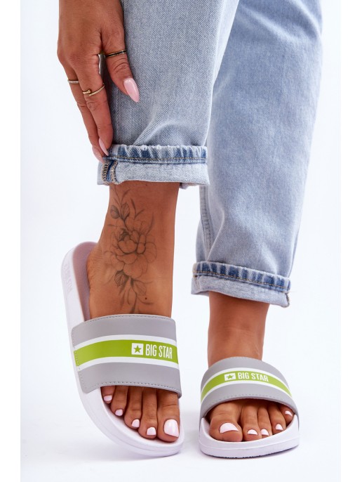 Light Foam Slippers Big Star JJ274647 White-Gray Light Foam Slippers Big Star JJ274647 White-Gray