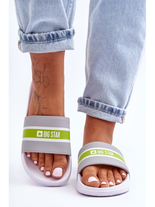 Light Foam Slippers Big Star JJ274647 White-Gray Light Foam Slippers Big Star JJ274647 White-Gray