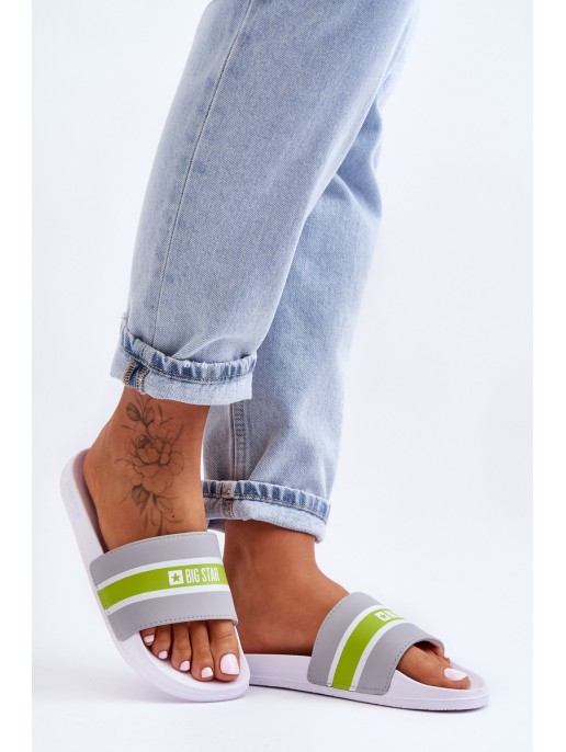 Light Foam Slippers Big Star JJ274647 White-Gray Light Foam Slippers Big Star JJ274647 White-Gray