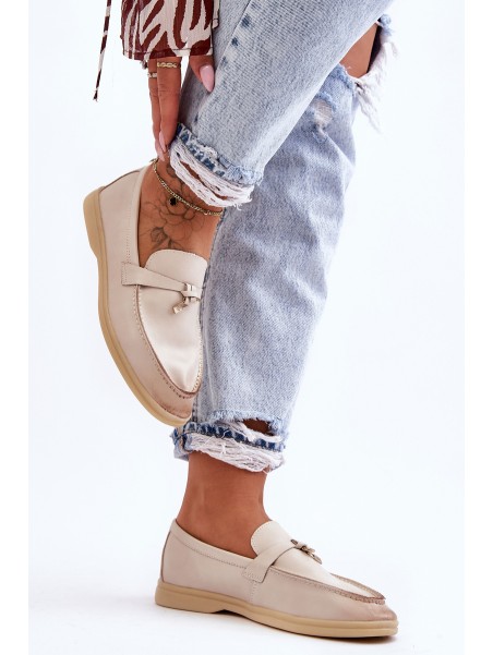 Women's Classic Moccasins Beige Cortez