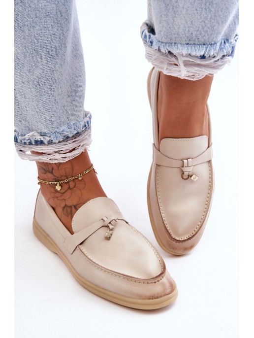 Women's Classic Moccasins Beige Cortez