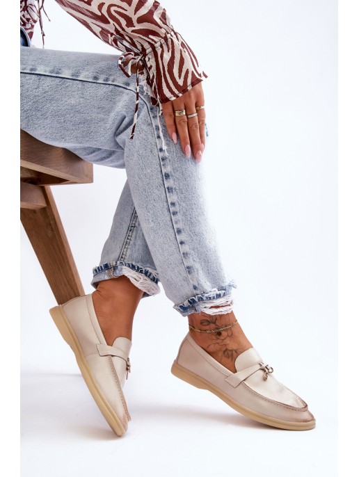 Women's Classic Moccasins Beige Cortez