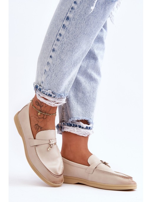 Women's Classic Moccasins Beige Cortez