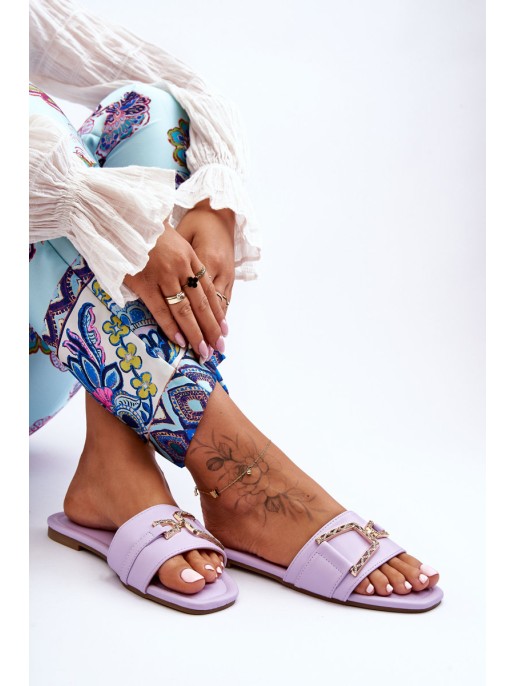 Women's Classic Slippers with Ornament Purple Impressive Women's Classic Slippers with Ornament Purple Impressive