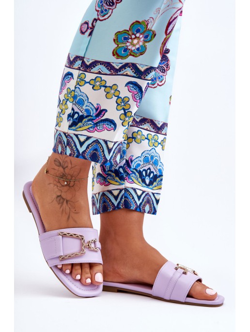 Women's Classic Slippers with Ornament Purple Impressive Women's Classic Slippers with Ornament Purple Impressive