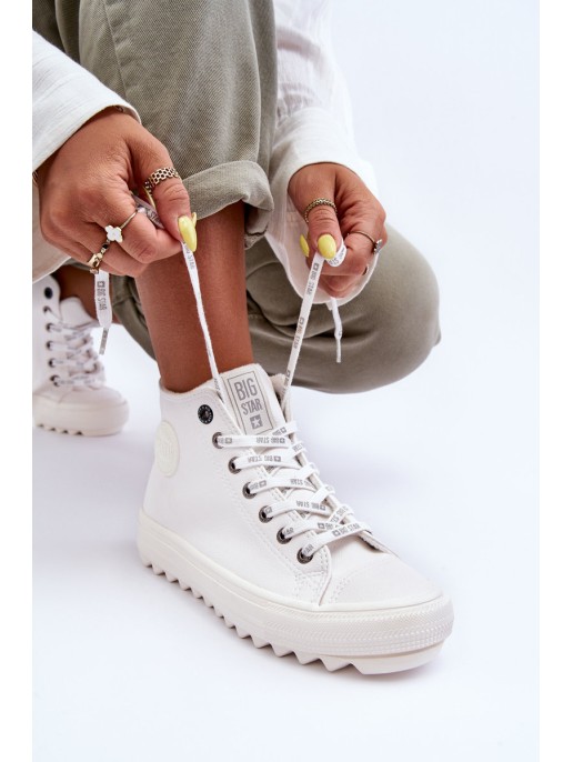 Women's Sneakers Big Star High Warm White GG274108