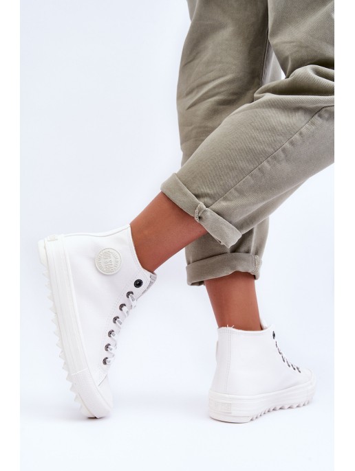 Women's Sneakers Big Star High Warm White GG274108