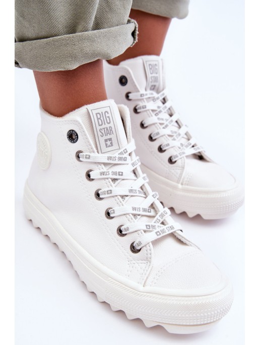 Women's Sneakers Big Star High Warm White GG274108