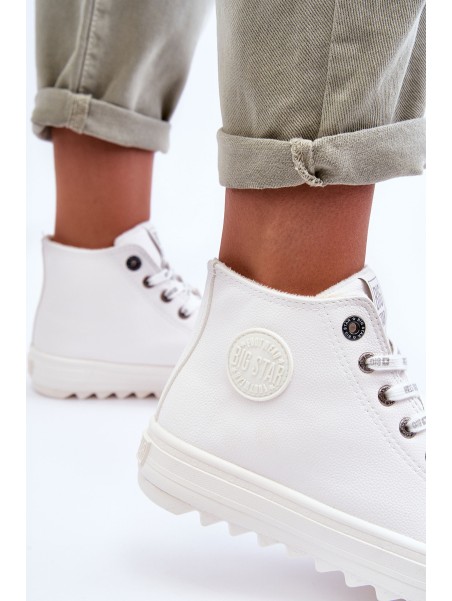Women's Sneakers Big Star High Warm White GG274108