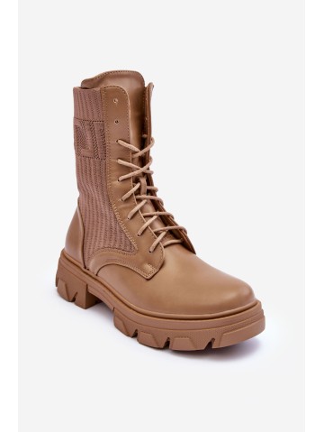 Women's Laced Ankle Boots Dark Beige Marlissa