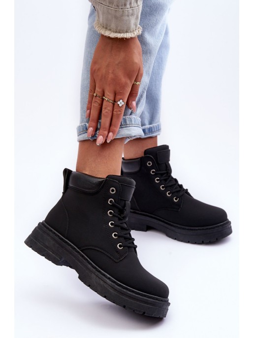 Moteriški kailiniu pamušalu suvarstomi batai, juodi Corbin Moteriški kailiniu pamušalu suvarstomi batai, juodi Corbin