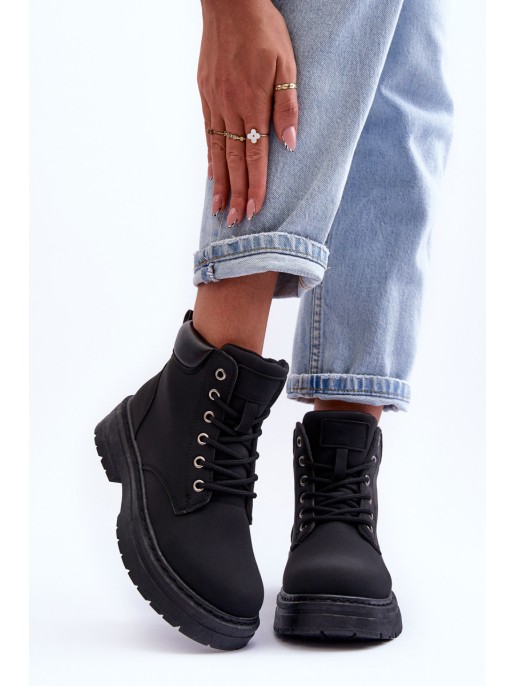 Moteriški kailiniu pamušalu suvarstomi batai, juodi Corbin Moteriški kailiniu pamušalu suvarstomi batai, juodi Corbin