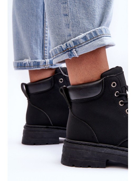 Moteriški kailiniu pamušalu suvarstomi batai, juodi Corbin Moteriški kailiniu pamušalu suvarstomi batai, juodi Corbin