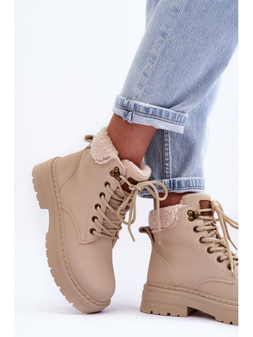 Moteriški zomšiniai batai šviesiai smėlio spalvos Jette Moteriški zomšiniai batai šviesiai smėlio spalvos Jette