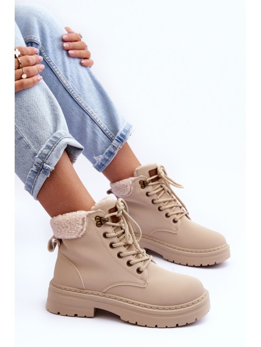 Moteriški zomšiniai batai šviesiai smėlio spalvos Jette Moteriški zomšiniai batai šviesiai smėlio spalvos Jette