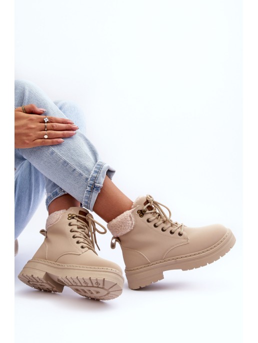 Moteriški zomšiniai batai šviesiai smėlio spalvos Jette Moteriški zomšiniai batai šviesiai smėlio spalvos Jette