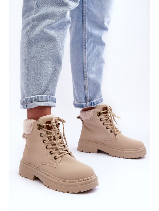Moteriški zomšiniai batai šviesiai smėlio spalvos Jette Moteriški zomšiniai batai šviesiai smėlio spalvos Jette
