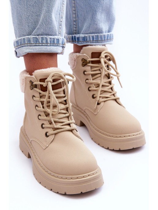 Moteriški zomšiniai batai šviesiai smėlio spalvos Jette Moteriški zomšiniai batai šviesiai smėlio spalvos Jette