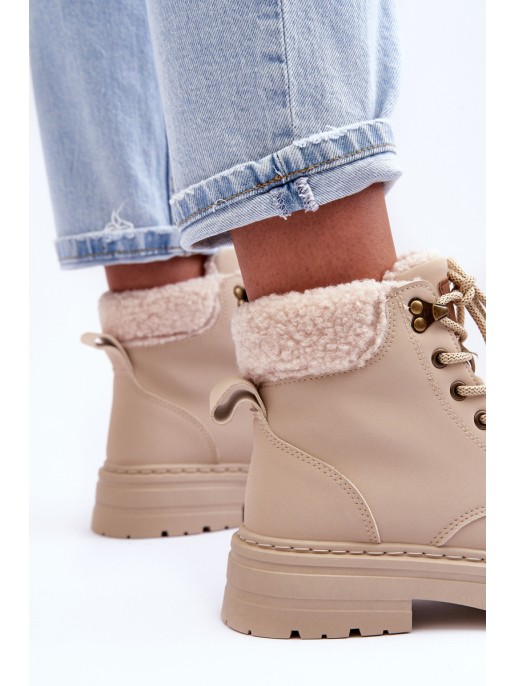 Moteriški zomšiniai batai šviesiai smėlio spalvos Jette Moteriški zomšiniai batai šviesiai smėlio spalvos Jette