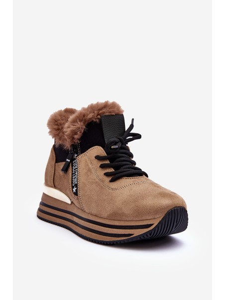 Kailio platforma sportiniai batai Tamsiai smėlio spalvos Jamarie