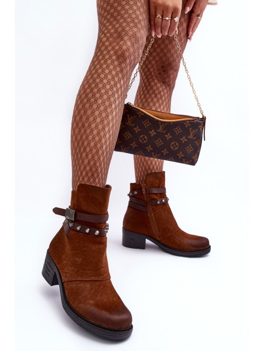 Women's Heeled Fur-Lined Boots Camel Effie Women's Heeled Fur-Lined Boots Camel Effie