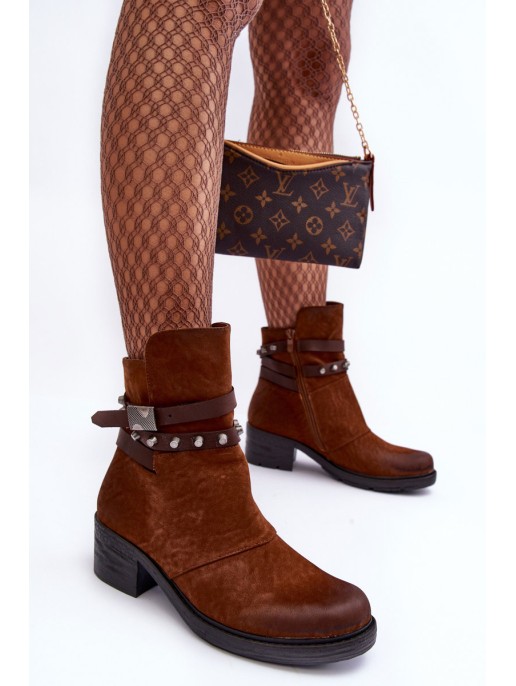 Women's Heeled Fur-Lined Boots Camel Effie Women's Heeled Fur-Lined Boots Camel Effie