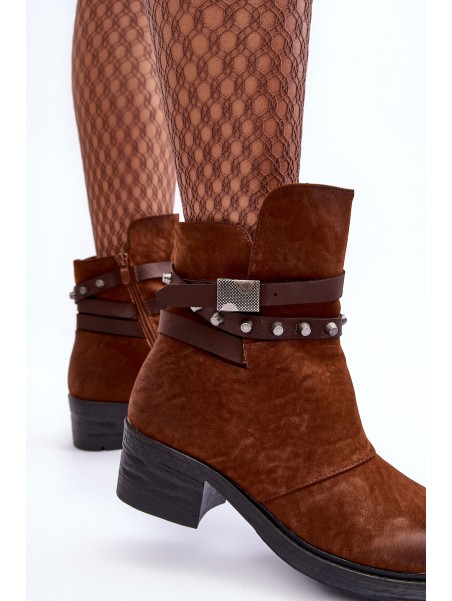 Women's Heeled Fur-Lined Boots Camel Effie