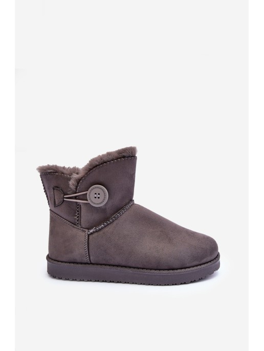 Women's Padded Snow Boots With Decoration Grey Siriol Women's Padded Snow Boots With Decoration Grey Siriol