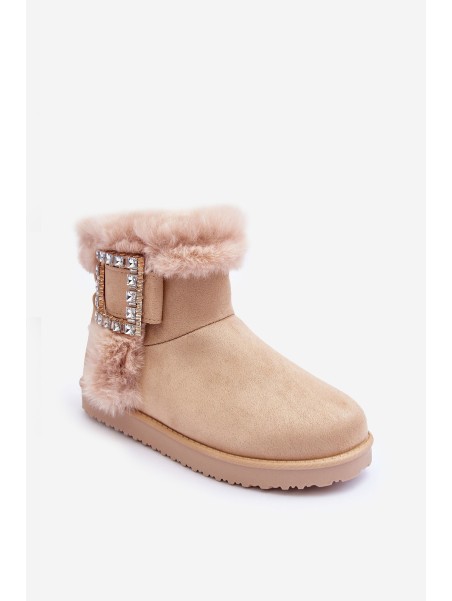 Women's Insulated Buckle Boots Dulca Beige