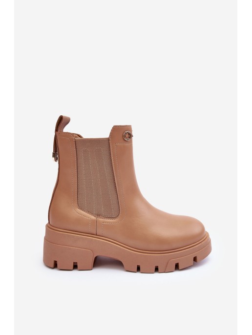 Women's Leather Derby Shoes With Decorations Beige Lobb