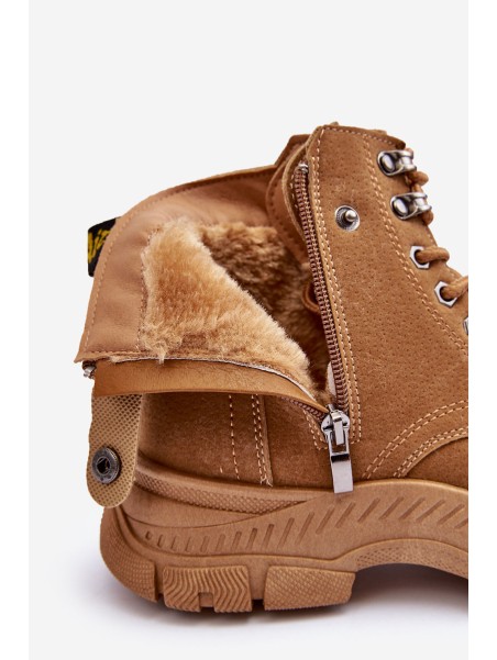 Women's Suede Lined Fur-Lined Boots Trapper Camel Jailina