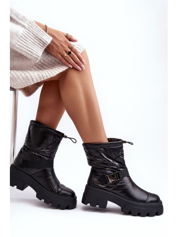 Women's Boots With Massive Sole And Flat Heel Black Werikse 2