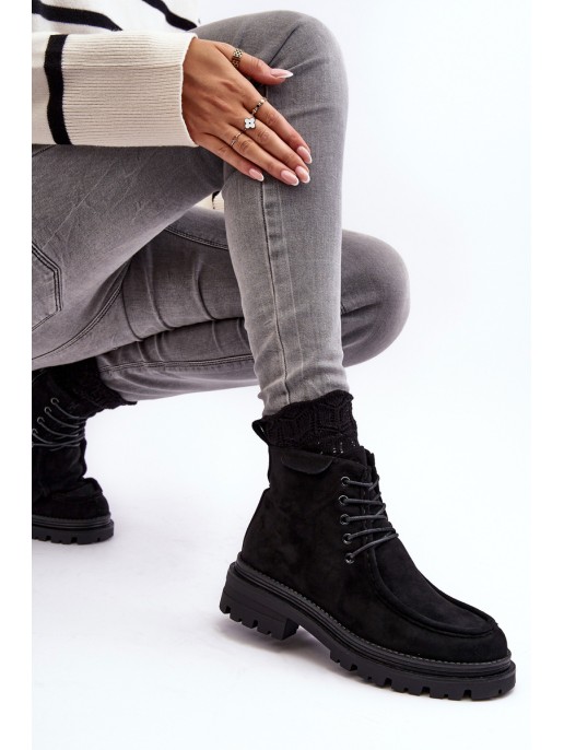 Women's Trapper Boots With Zip Black Apolosi Women's Trapper Boots With Zip Black Apolosi