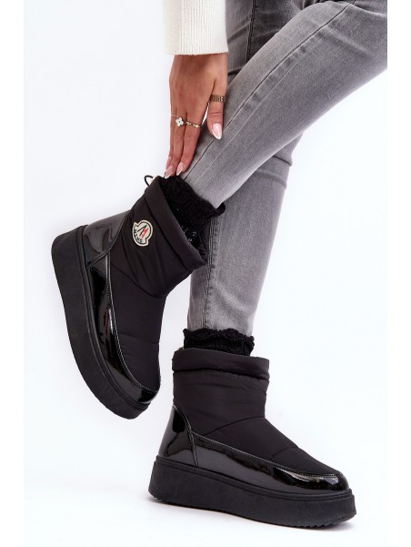 Moteriški sniego batai ant platformos Black Gattea