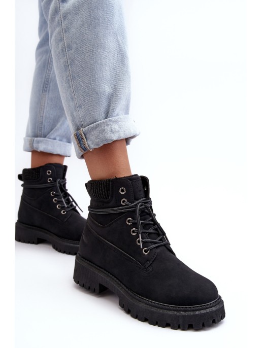 Women's Padded Trapery Black Cross Jeans MM2R4012C