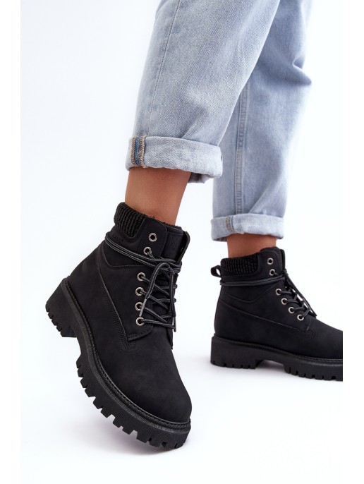 Women's Padded Trapery Black Cross Jeans MM2R4012C