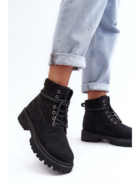 Women's Padded Trapery Black Cross Jeans MM2R4012C