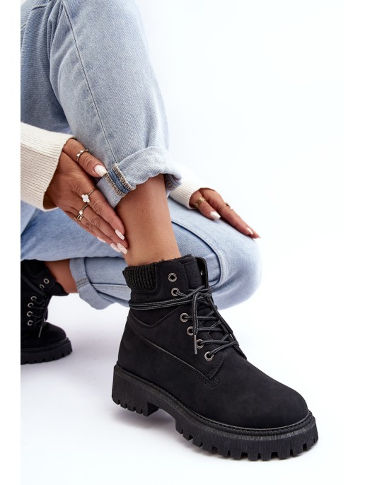 Women's Padded Trapery Black Cross Jeans MM2R4012C