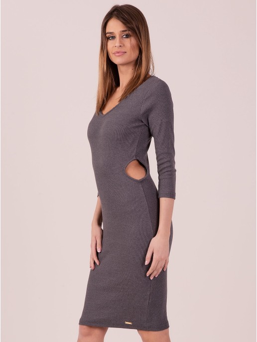 Sukienka-PL-SK-1411.13-ciemny szary Sukienka-PL-SK-1411.13-ciemny szary