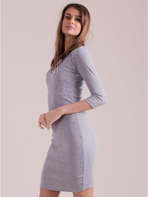 Sukienka-PL-SK-4485.55-szary Sukienka-PL-SK-4485.55-szary