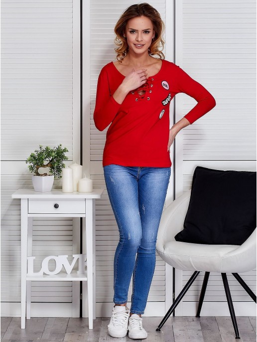 Bluzka-PL-BZ-1415.04-czerwony Bluzka-PL-BZ-1415.04-czerwony