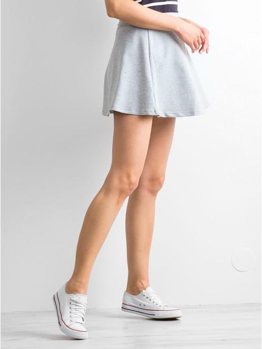 Spódnica-PL-SD-1565.19-jasny szary Spódnica-PL-SD-1565.19-jasny szary