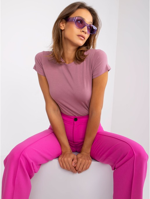 T-shirt-RV-TS-4623.67-ciemny różowy T-shirt-RV-TS-4623.67-ciemny różowy