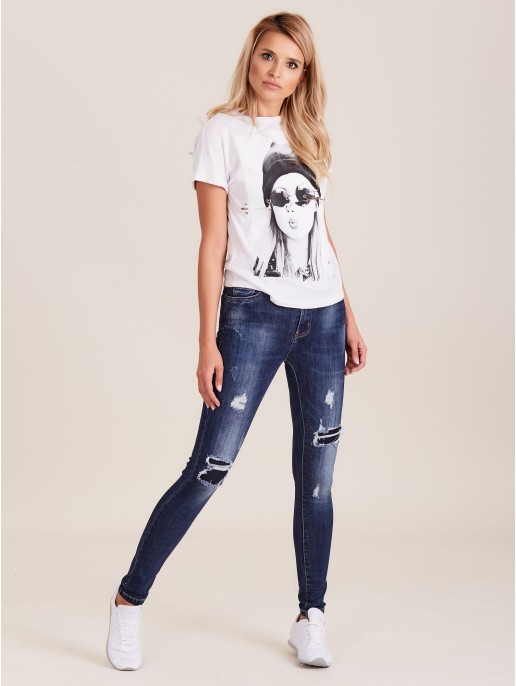 Spodnie jeans-JMP-SP-1324.19-ciemny niebieski