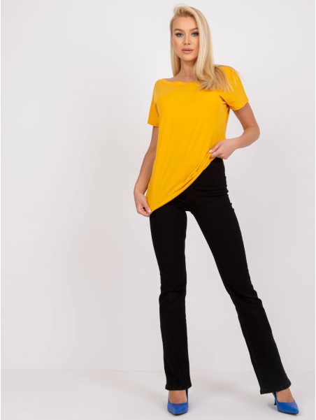 T-shirt-RV-TS-4662.86-ciemny żółty