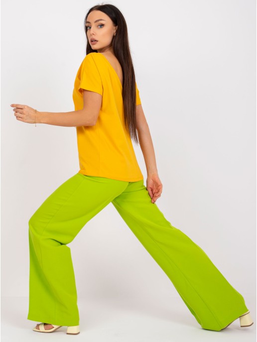 T-shirt-RV-TS-4662.86-ciemny żółty