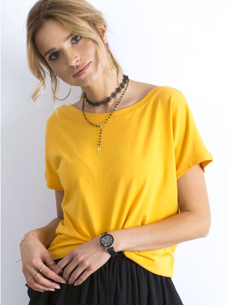 T-shirt-RV-TS-4662.86-ciemny żółty
