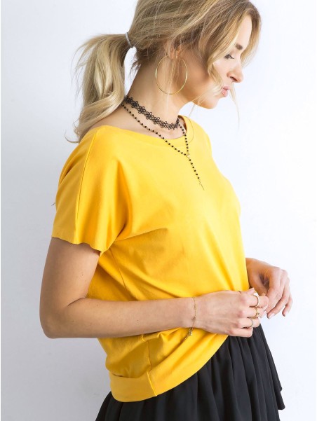 T-shirt-RV-TS-4662.86-ciemny żółty